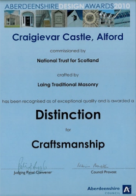 Distinction Award for Craftsmanship