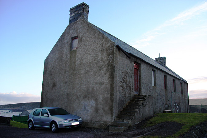 Salmon House: rear elevation before works.