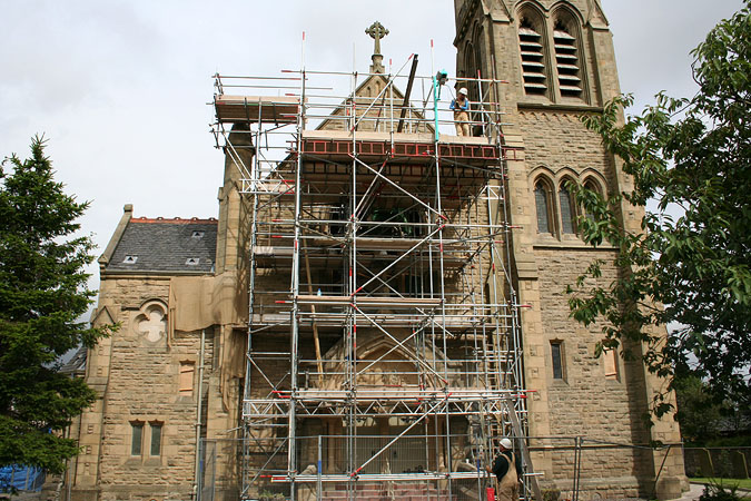 Larbert East Church: main elevation.