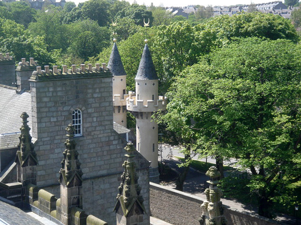 Powis gate towers: after works.