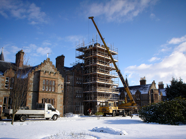 Alexander Scott’s Hospital: during works.