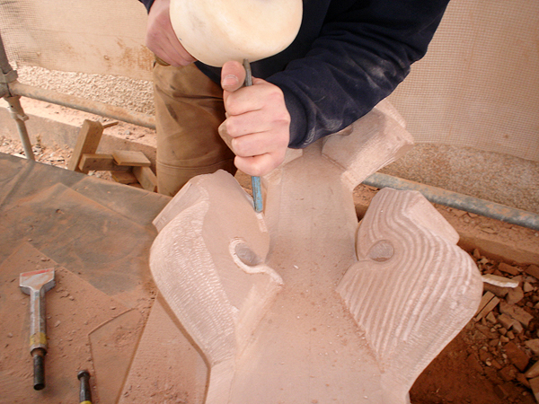 LTM mason carving replacement finial.