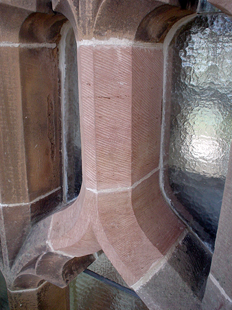 Replacement window tracery.