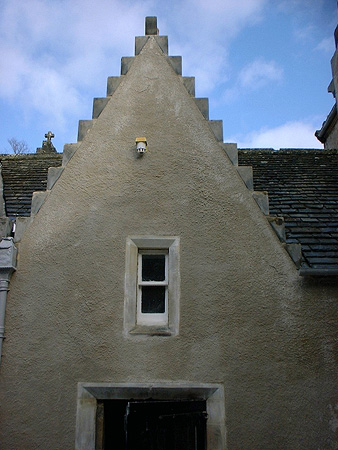 Finished works: entrance gable.