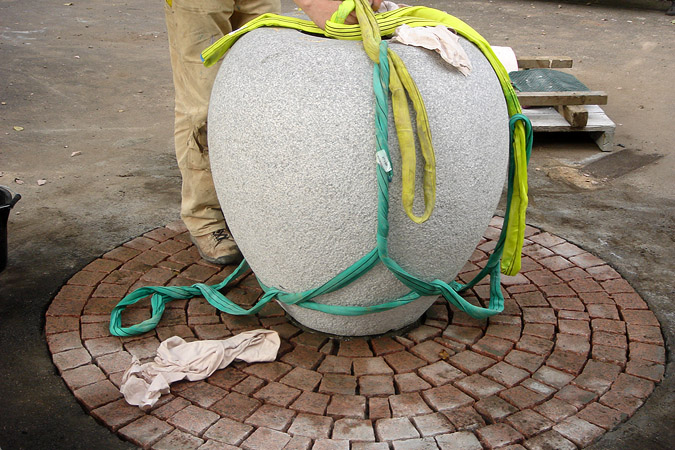 Mary Slessor Memorial: granite memorial in place.