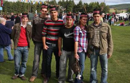 Maltese “Leonardo” Students at the Lonach Highland Gathering, Strathdon.