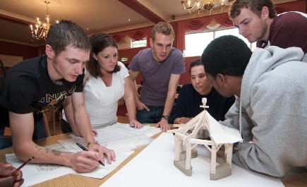 Students undertaking workshops in Ellon—Image courtesy of Richard Ivey.