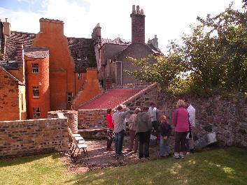 Doors Open Day, Law's CLose: LTM demonstrate lime mortar repointing