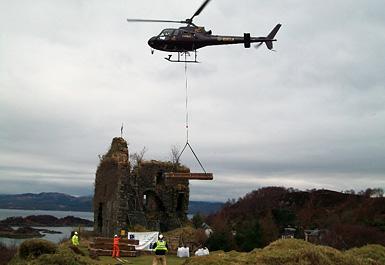 Tarbert Castle 3 year stabilisation and consolidation program.