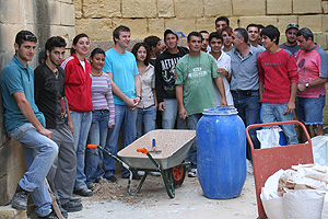 Photo of a Group of Maltese Students